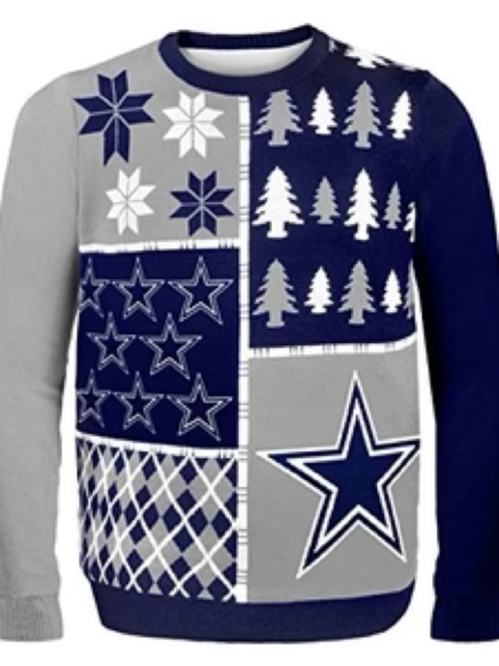 FOCO NFL Dallas Cowboys BUSY BLOCK Ugly Sweater men’s size medium